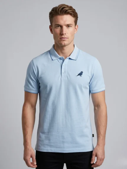 Polo T Shirt Elite Pique – Sky Blue-04 | Stylish Everyday Polo T-Shirt