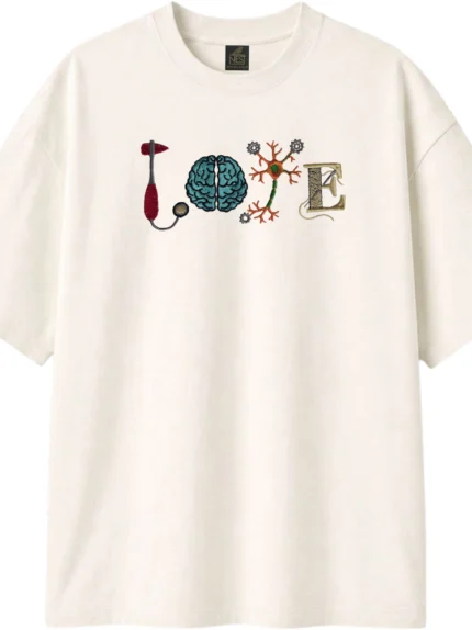 The Anatomy of Love 'Embroidered Unisex T-Shirt