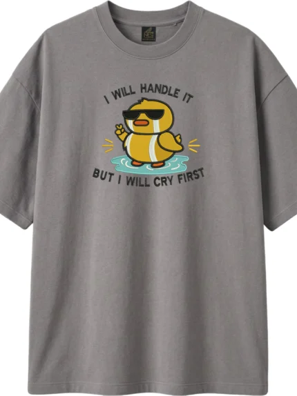 Crying Duck Unisex Boxy Fit T Shirt
