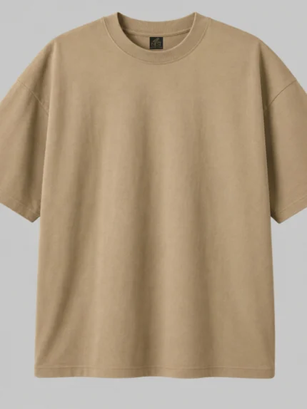 Mens Solid Cottton Terry Classic Tee