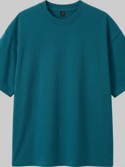Mens Solid Cottton Terry Tee