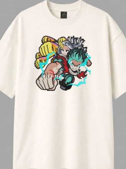Full Cowl Awakening Embroidered Boxy Fit T-Shirt